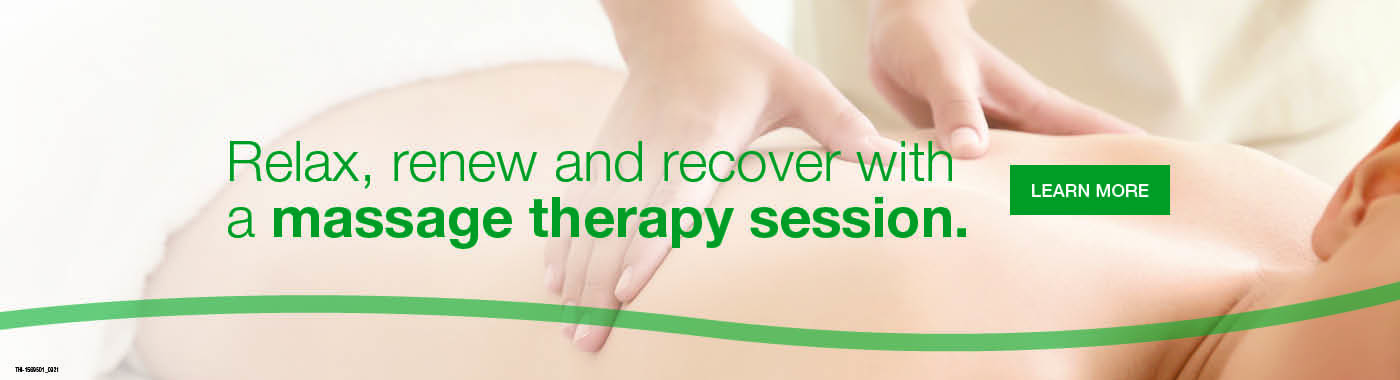 Relax, renew and recover with a massage therapy session.